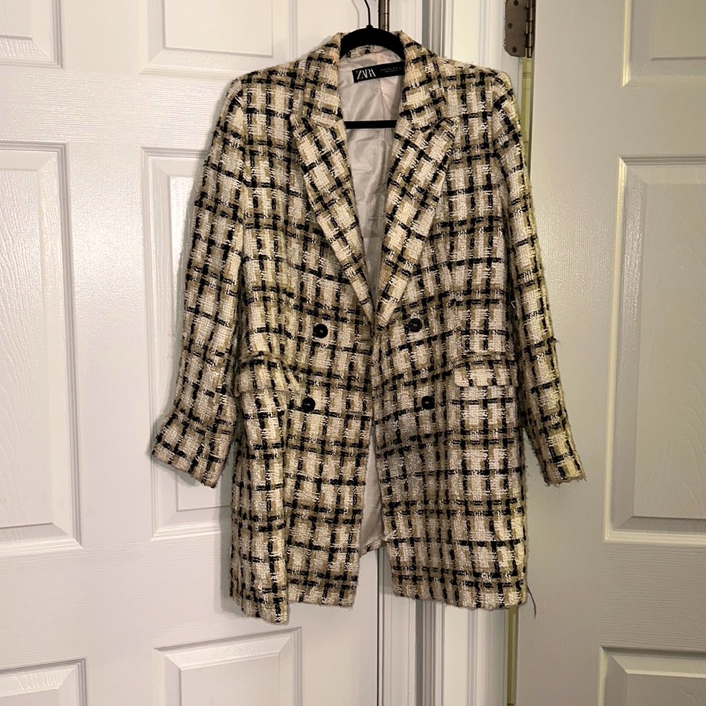 Plaid Peacoat